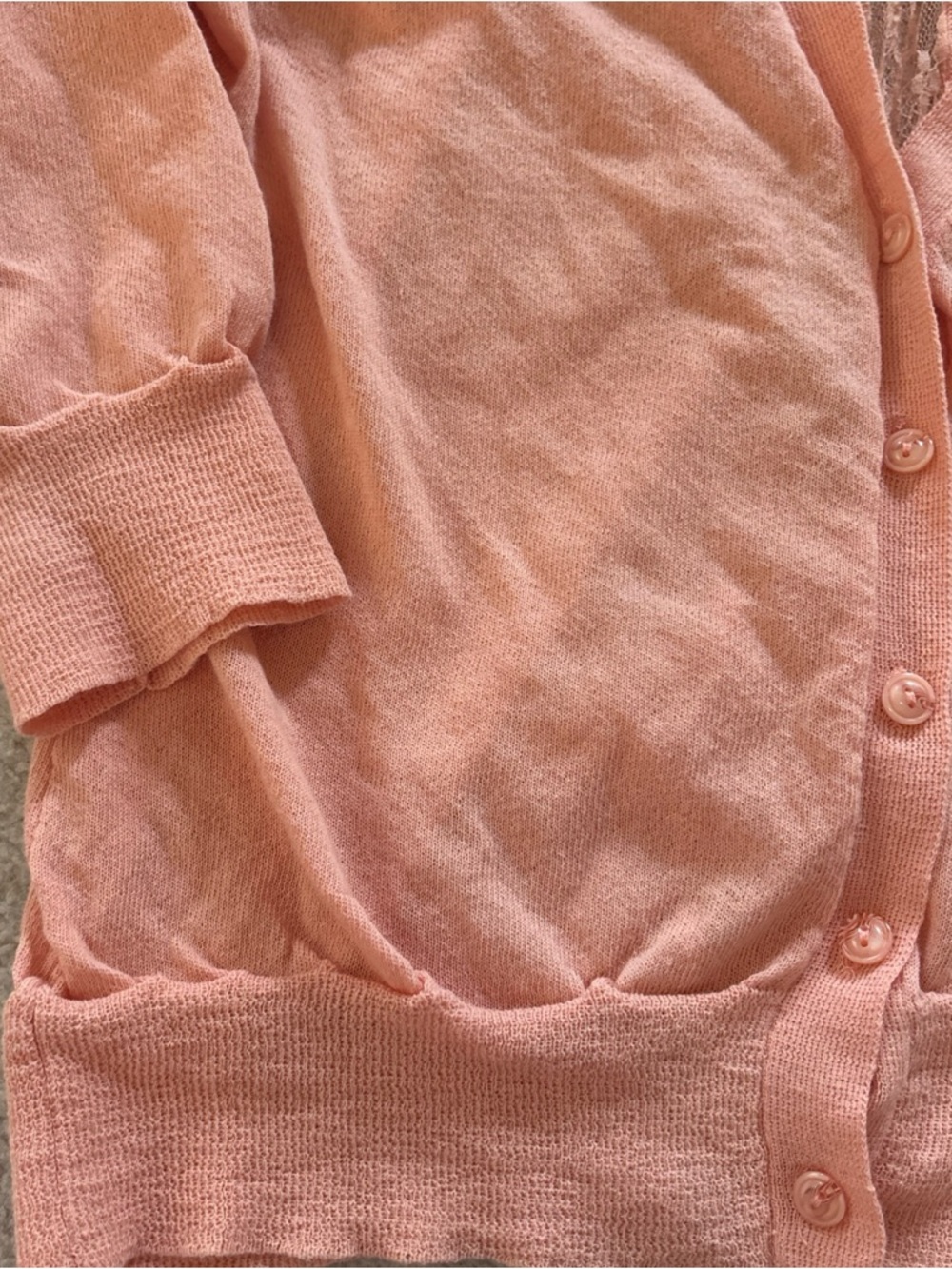 Maurices Peach Cardigan Sweater - Picture 7 of 9